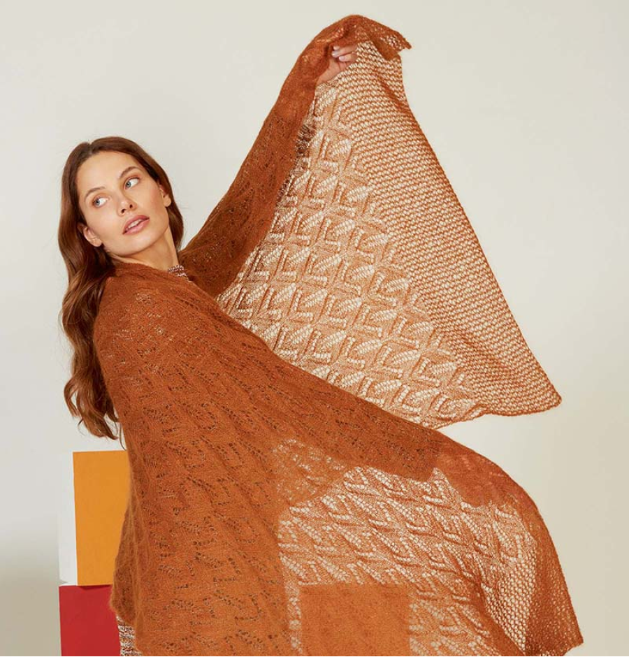 Luftiges gestricktes Tuch