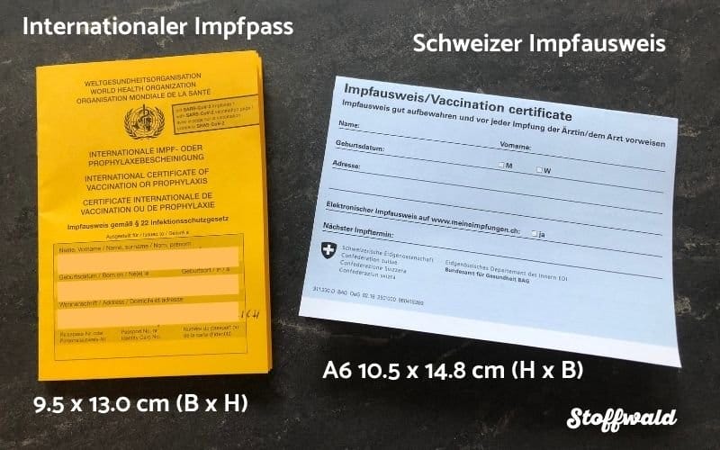 Grösse Impfpass